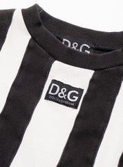 Vintage D&G Black & White Striped Longsleeve Top