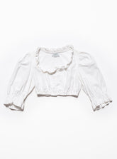 Vintage White H Moser Dirndl Top