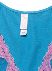 Vintage Victoria's Secret Blue and Pink Top