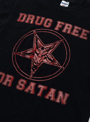 Vintage Drug Free For Satan Tee