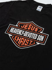 Vintage Harley Jesus Christ Heavenly-Devoted Son Tee
