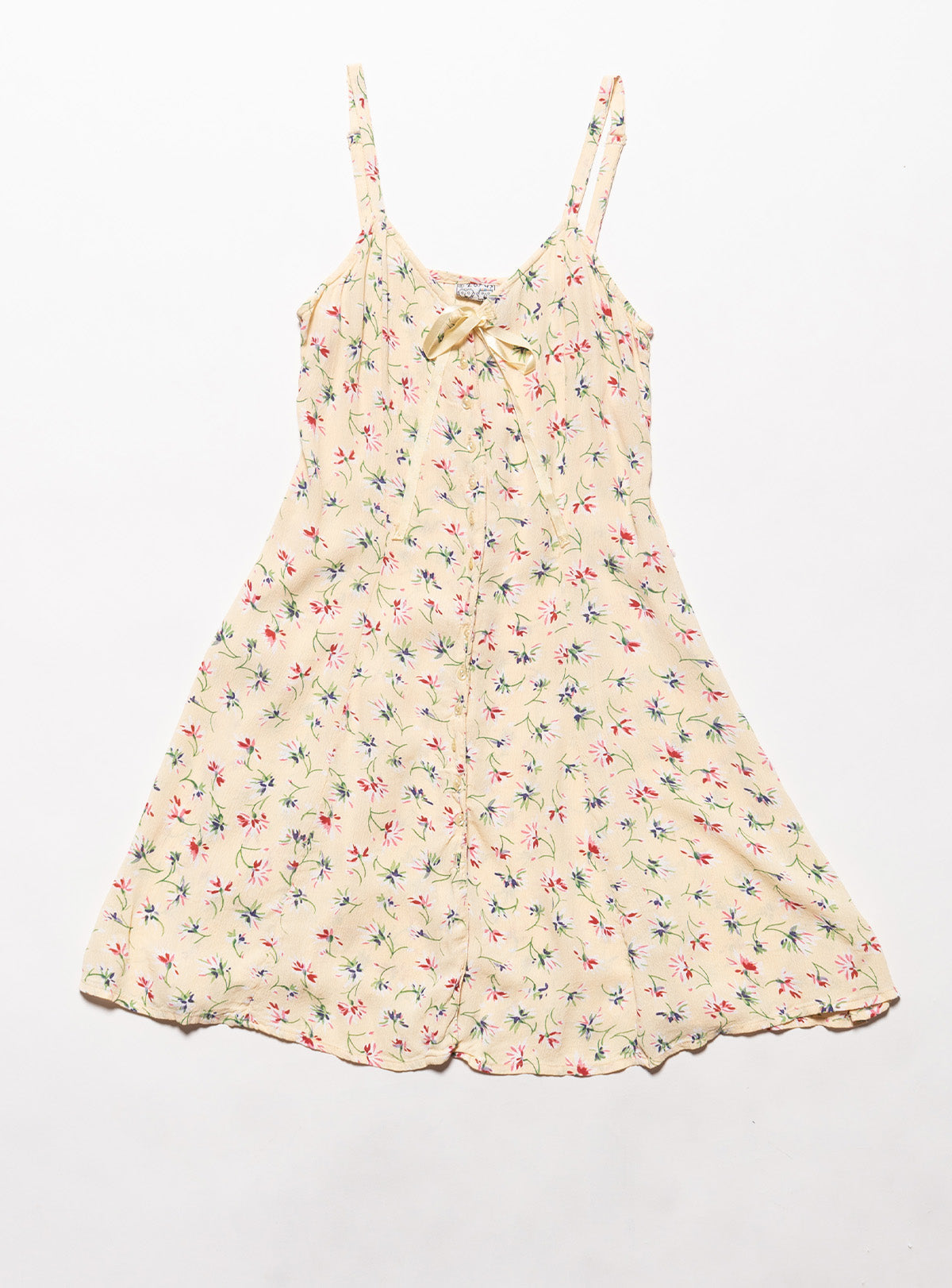 Vintage 2 of Us Grunge Flower Mini Dress