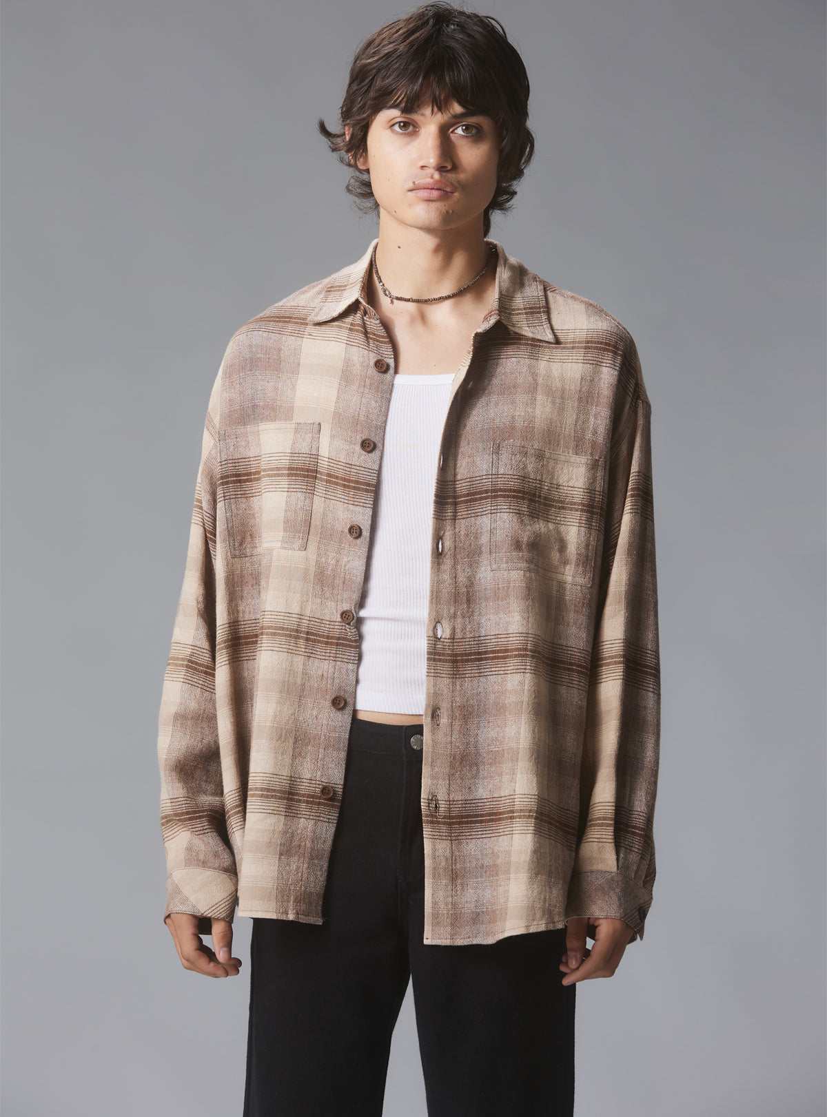 Land Button Up